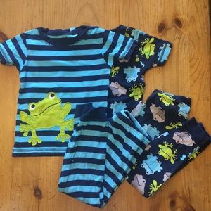 Toddler boys froggy pajamas